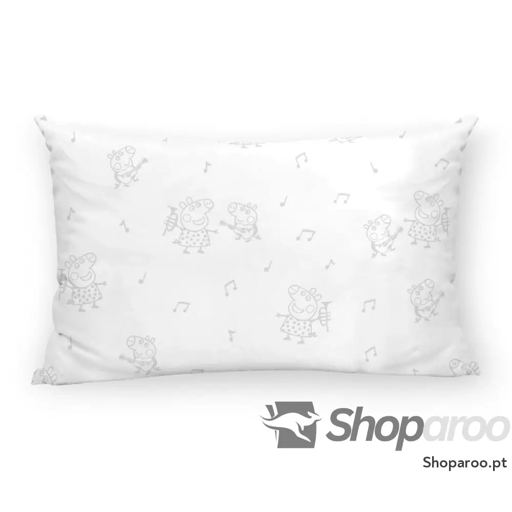 Capa de almofada Peppa Pig Cinzento Multicolor 175 Fios 30 x 50 cm 100 % algodão