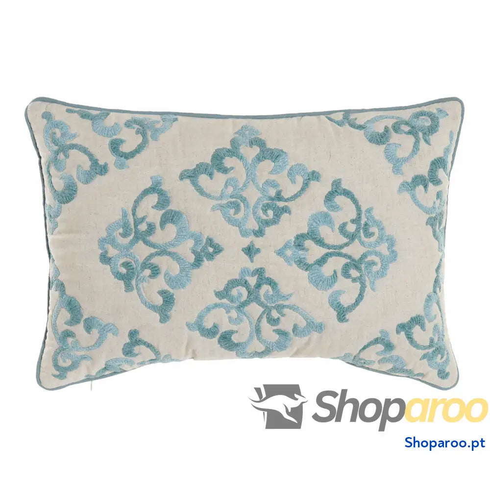 Capa de travesseiro DKD Home Decor 60 x 1 x 40 cm Azul Tradicional