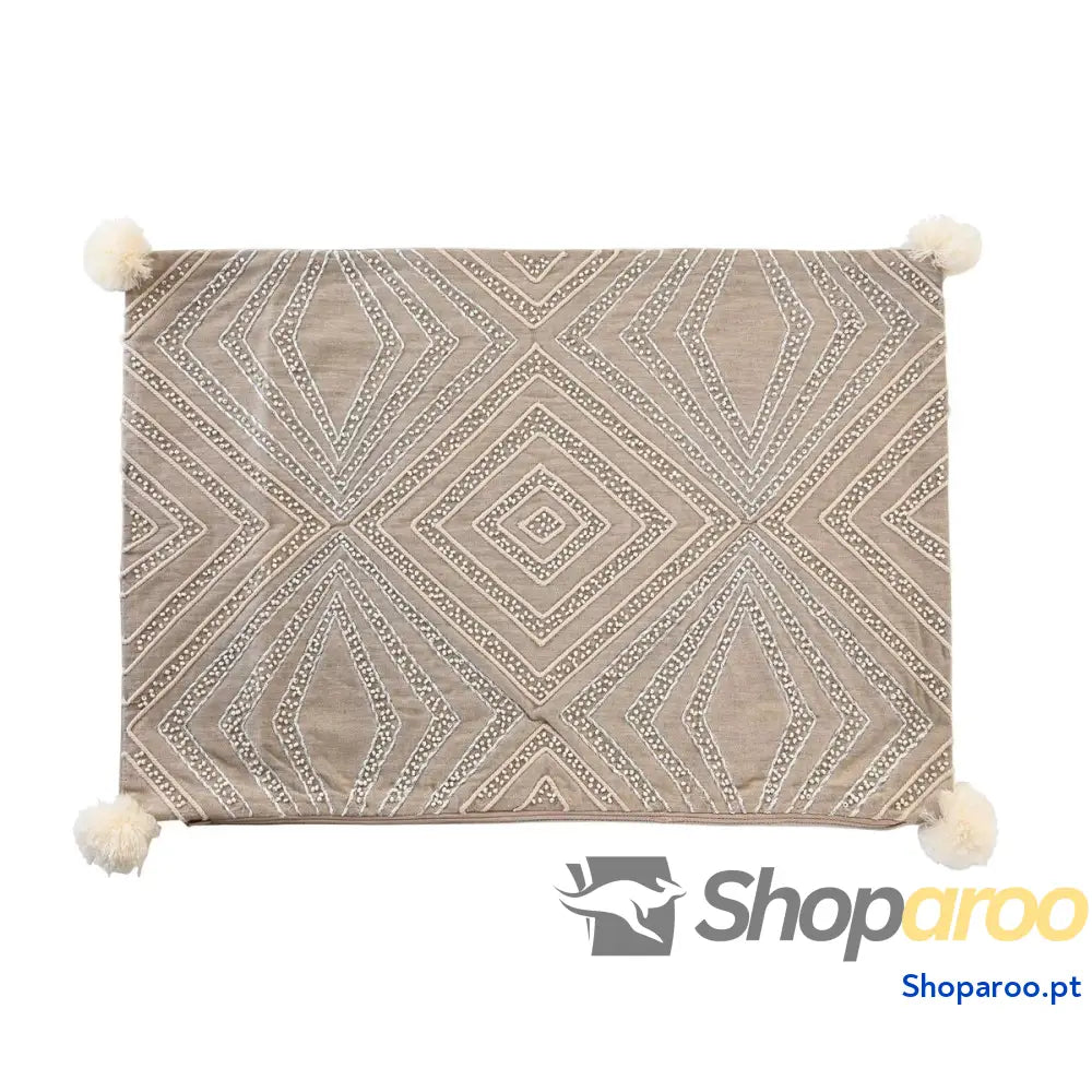 Capa de travesseiro DKD Home Decor 60 x 1 x 40 cm Cinzento