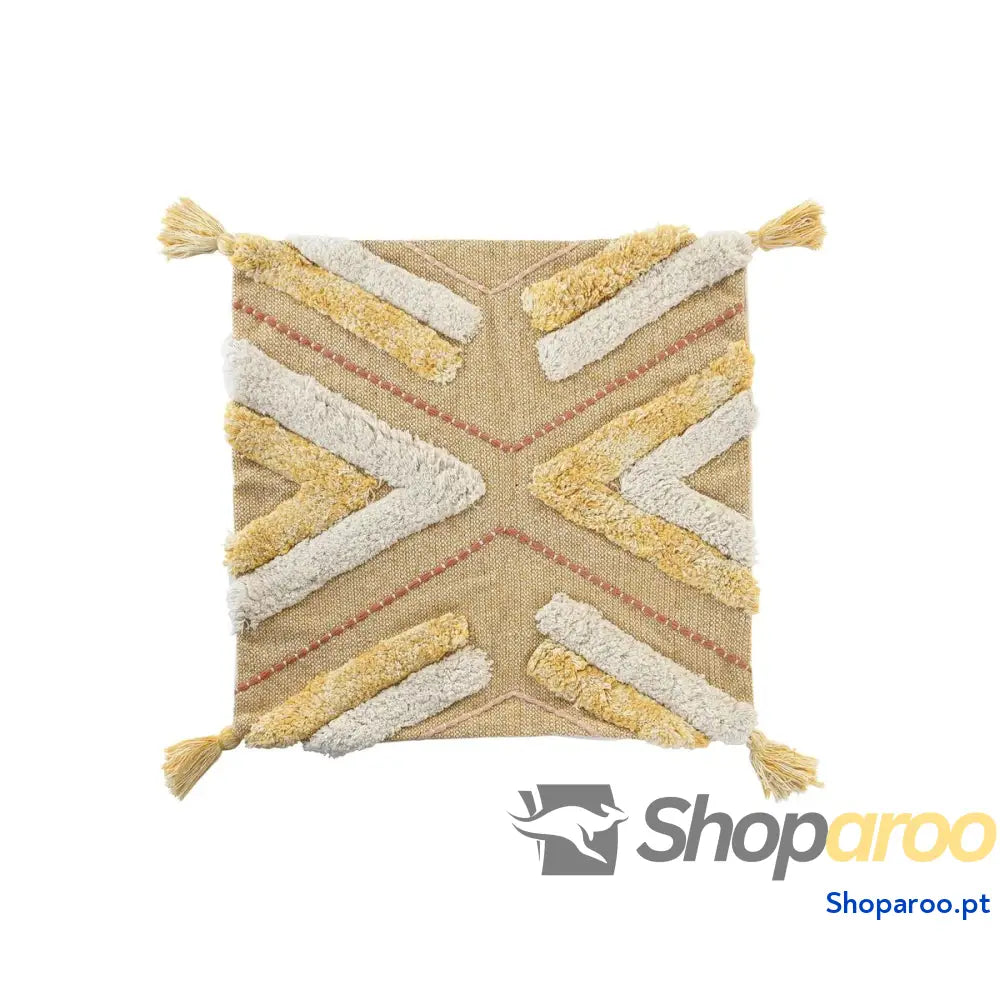 Capa de travesseiro DKD Home Decor Amarelo 50 x 1 x 50 cm