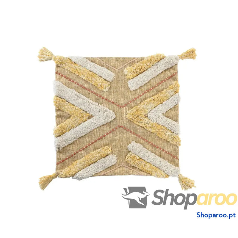 Capa de travesseiro DKD Home Decor Amarelo 50 x 1 x 50 cm