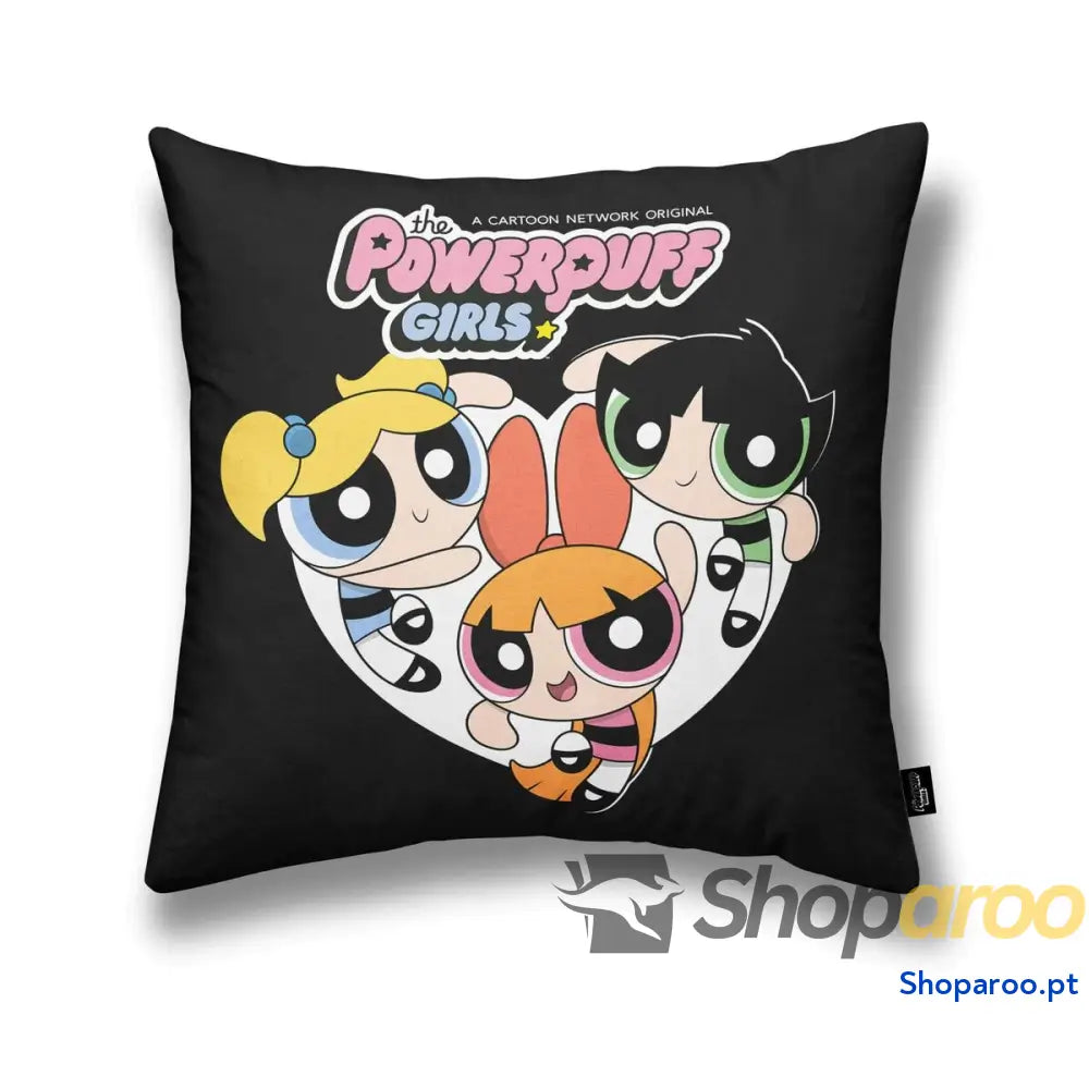 Capa de travesseiro Powerpuff Girls Powerpuff B Preto Multicolor 45 x 45 cm
