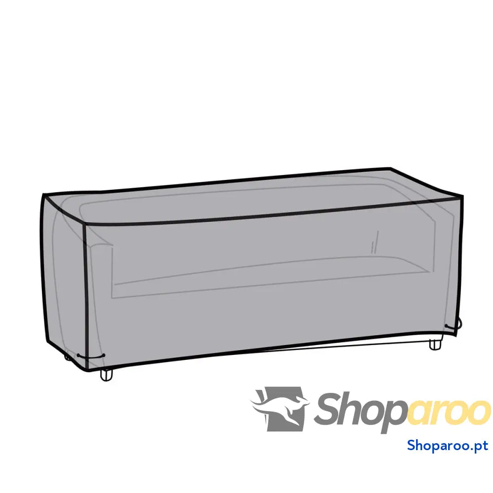Capa do Sofá DKD Home Decor Preto Cinzento escuro 205 x 80 x 60 cm