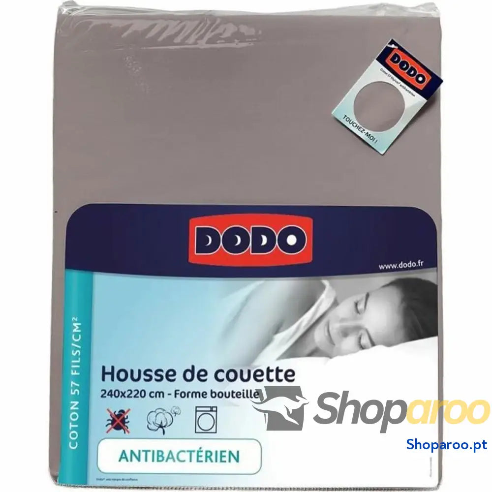 Capa nórdica DODO Antibacteriana Taupe 240 x 220 cm