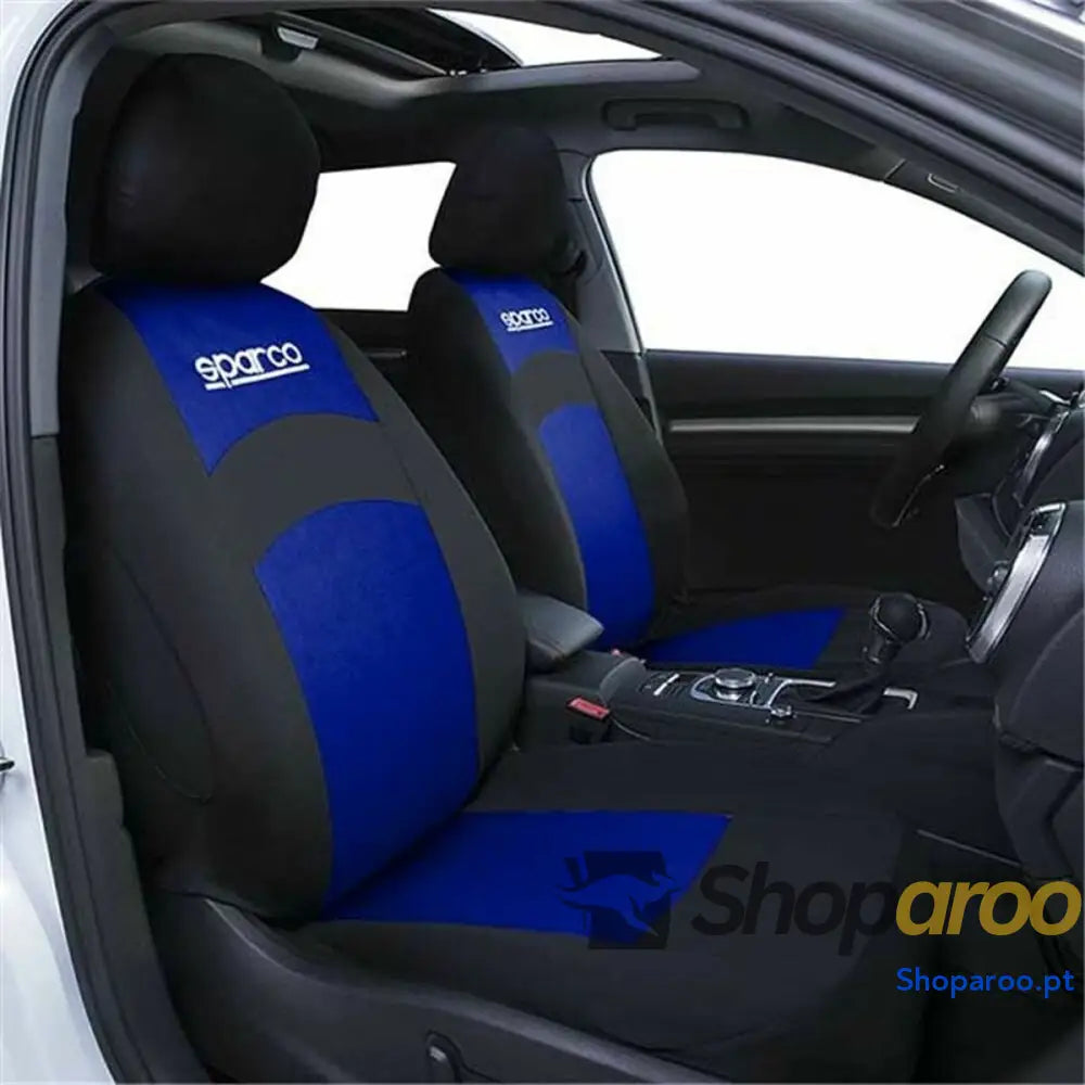 Capa para assento Sparco SPCS402BL Preto/Azul