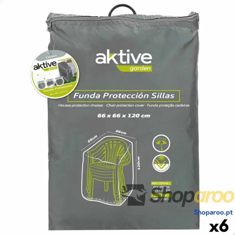 Capa para Cadeira Aktive 66 x 120 x 66 cm (6 Unidades)