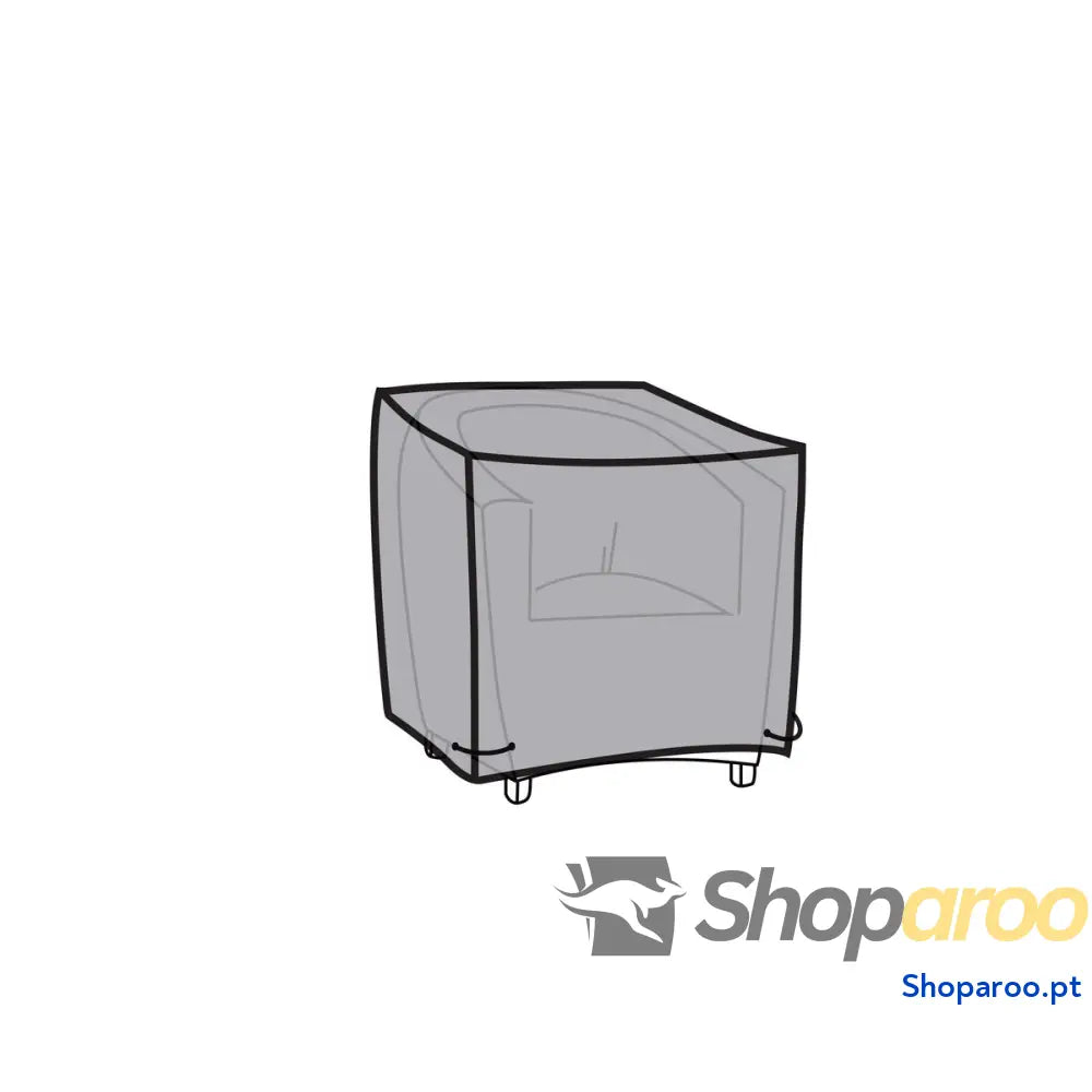 Capa para Cadeira DKD Home Decor Preto Cinzento escuro 100 x 100 x 80 cm