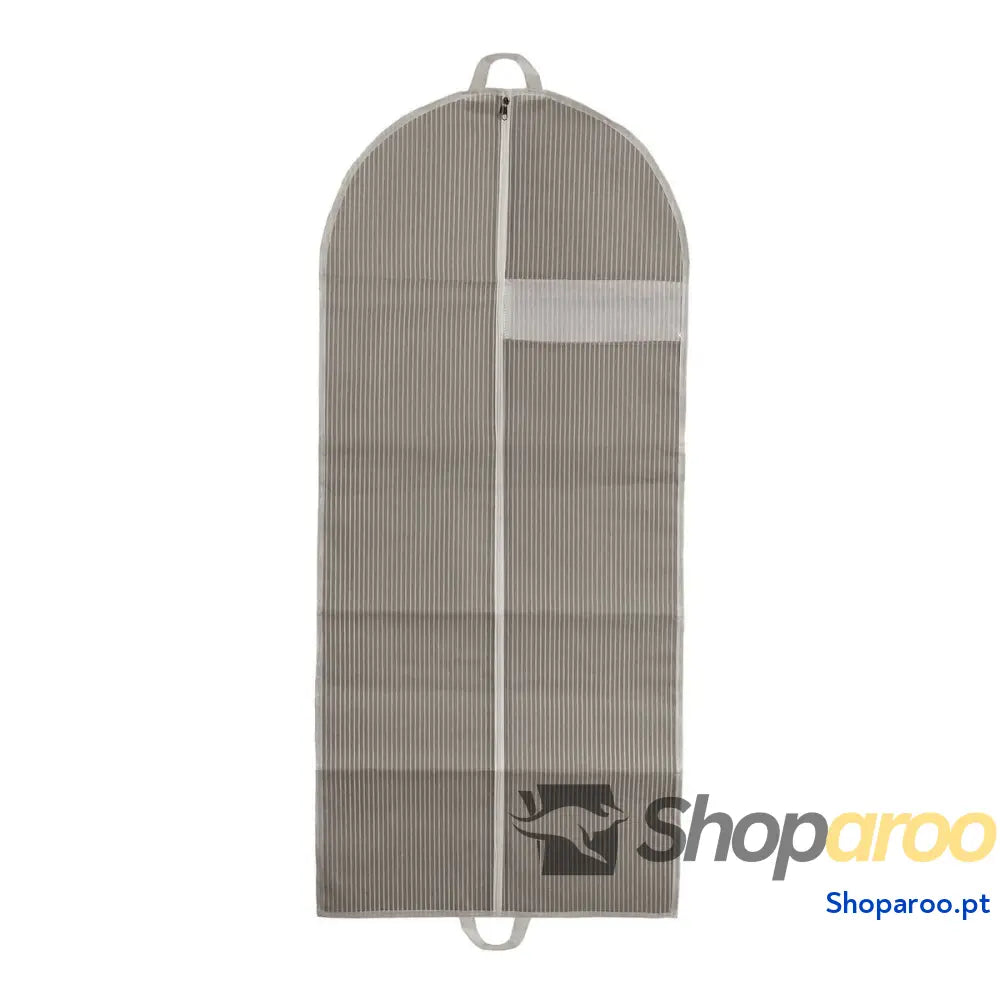 Capa para Fatos Versa Riscas Bege 135 x 60 cm