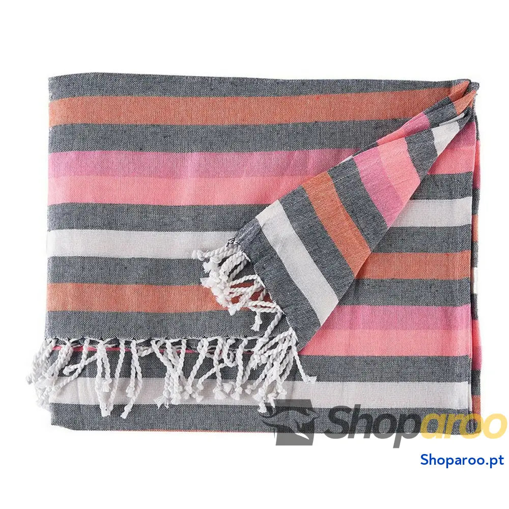 Capa para Sofá Multiusos Riscas Cor de Rosa (160 x 200 cm)