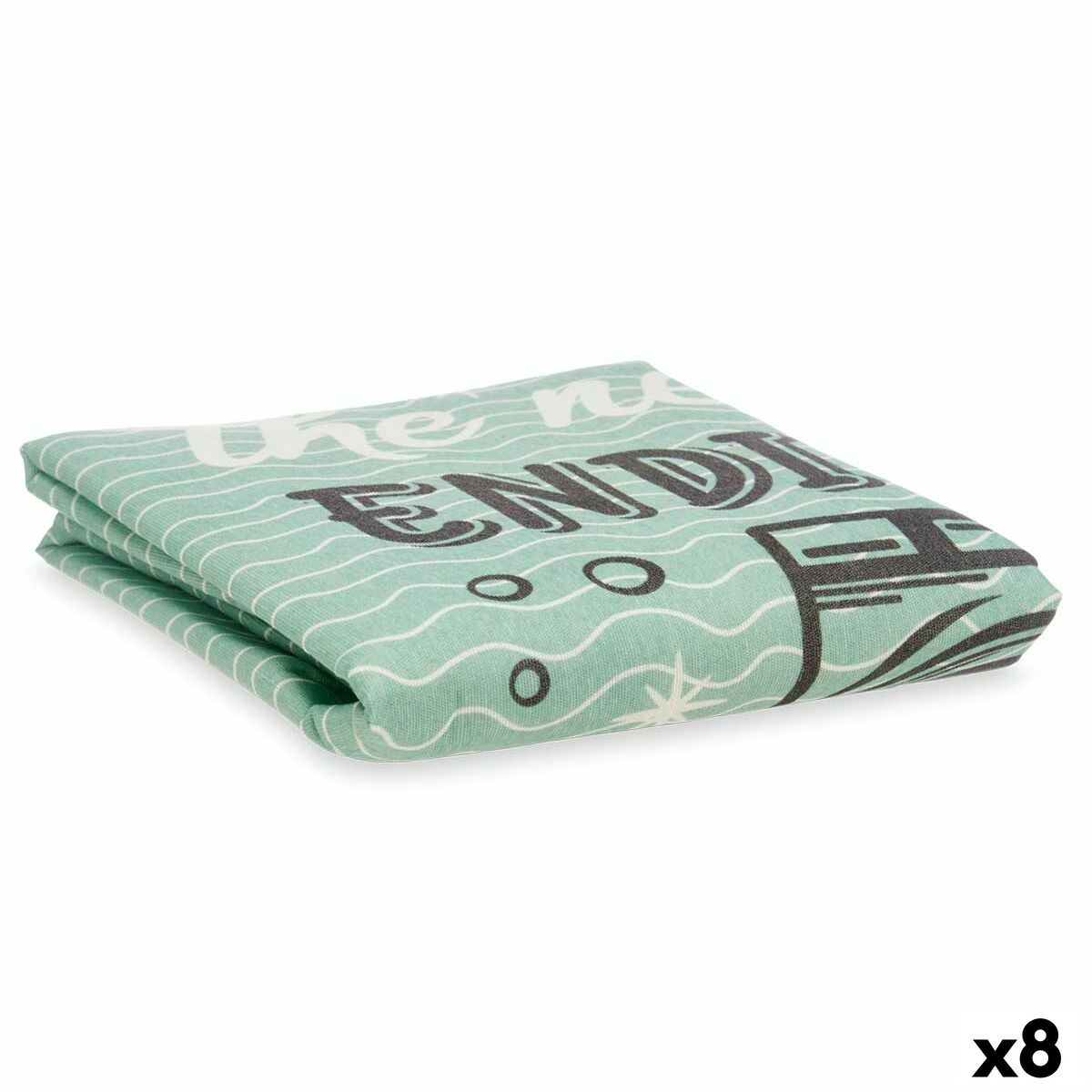 Capa para Tábua de Passar a Ferro Kipit 140X50-CYCLE Verde 140 x 50 cm Máquina de lavar (8 Unidades)