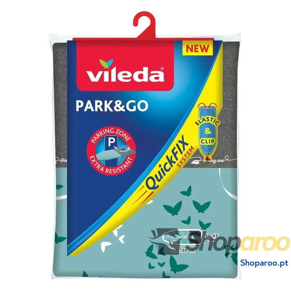 Capa para Tábua de Passar a Ferro Vileda 172219 130 x 45 cm Verde Cinzento
