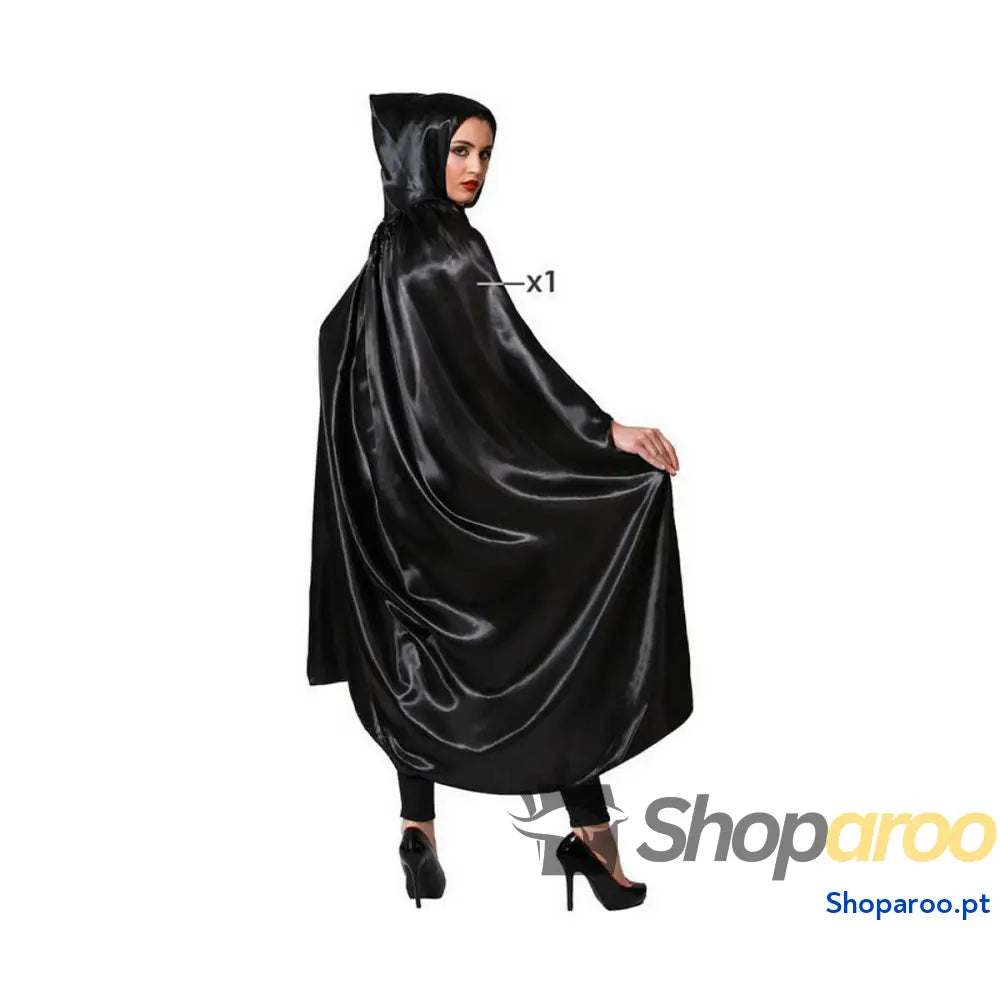 Capa Preto Com capuz