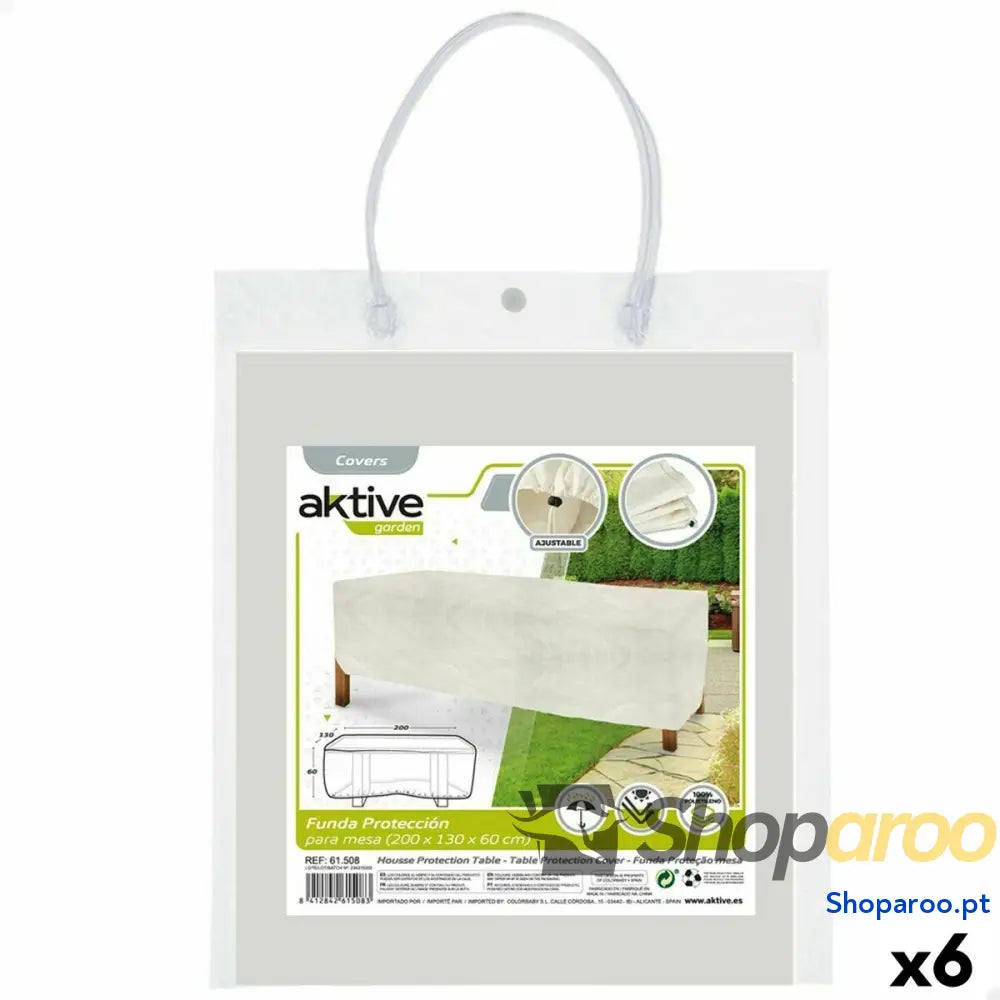 Capa Protetora Aktive Secretárias Polietileno 200 x 60 x 130 cm (6 Unidades)