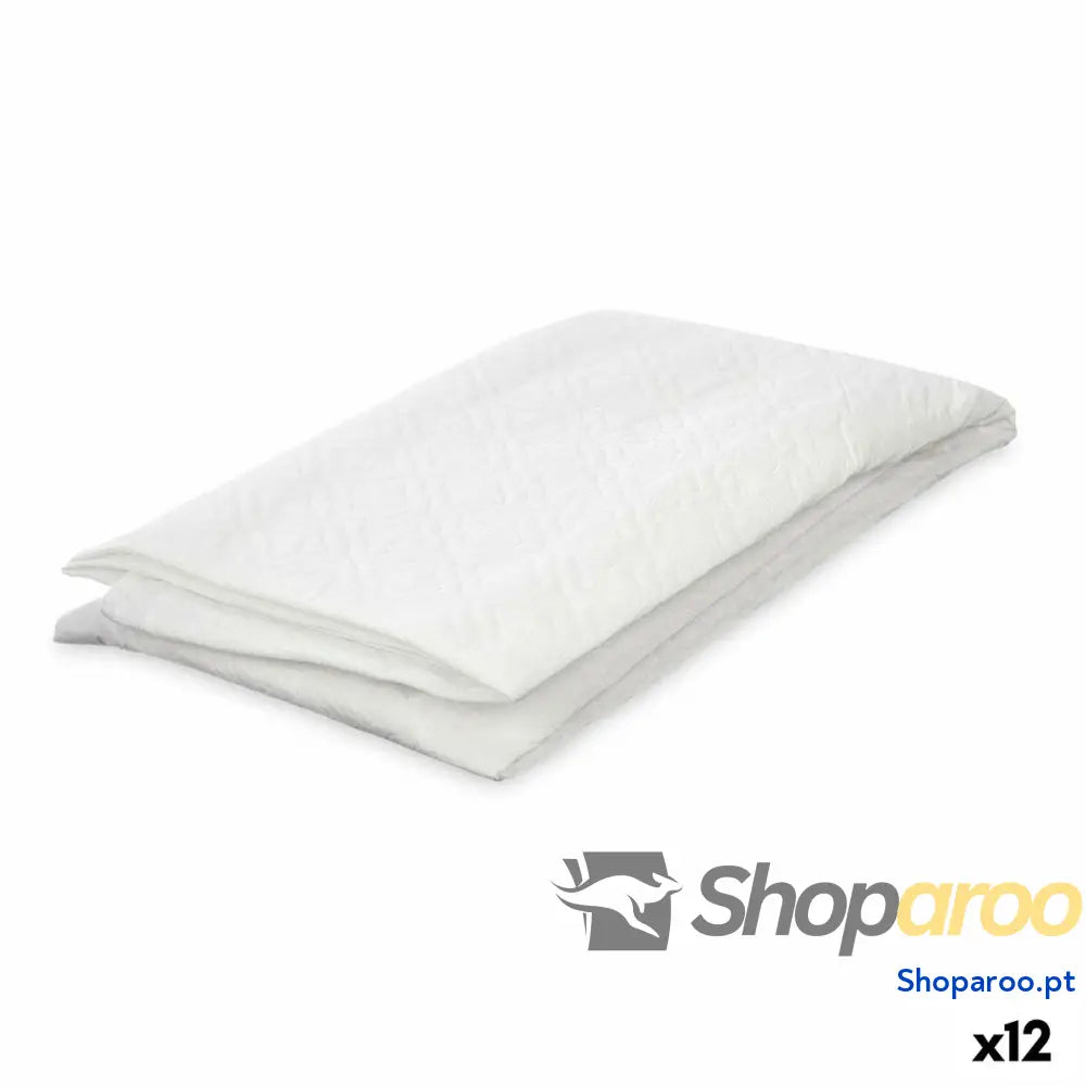Capa Protetora para a Máquina de Lavar Branco 63 x 58 85 cm Acolchoado (12 Unidades)