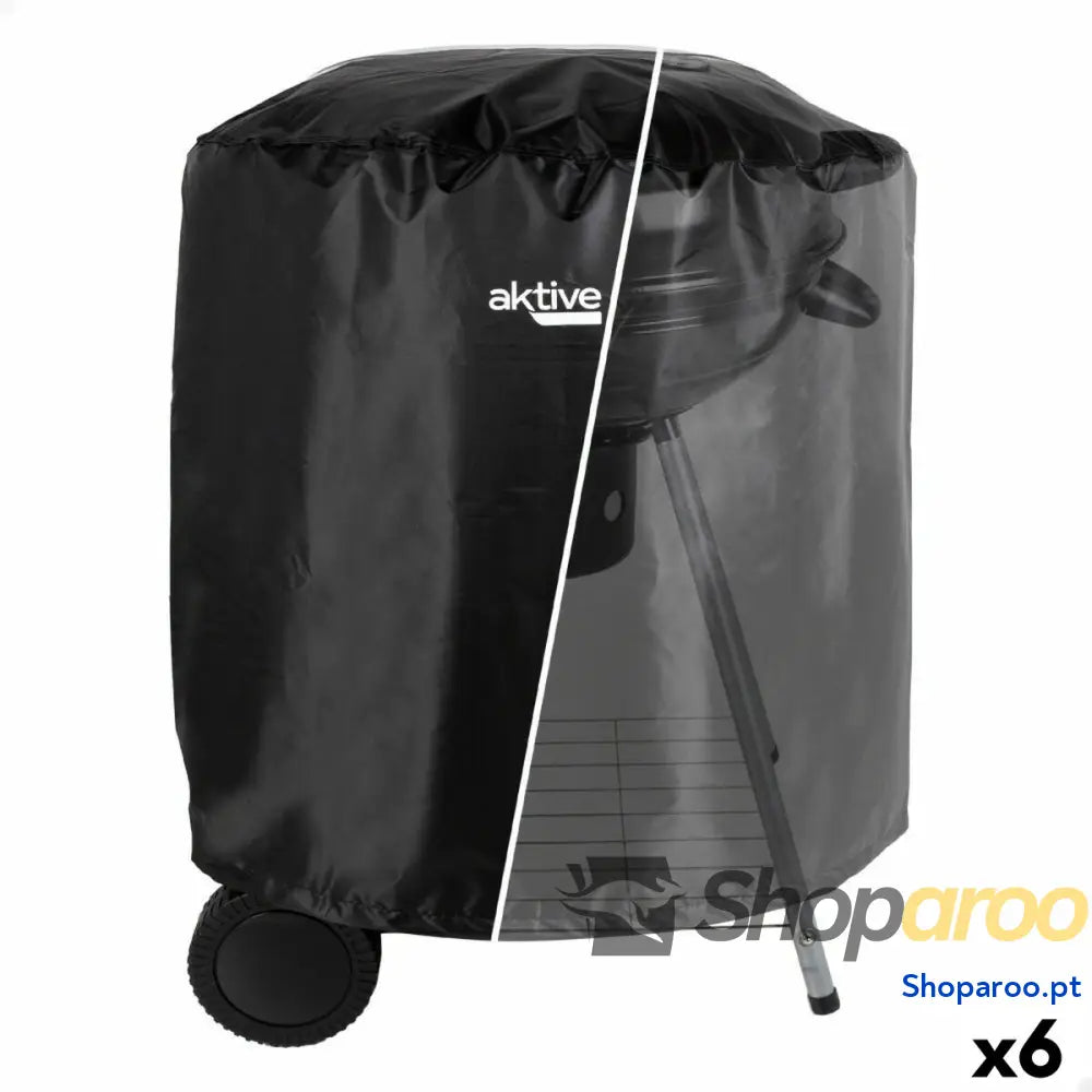 Capa Protetora para Churrasqueira Aktive Preto 6 Unidades 69,5 x 67 x 69,5 cm