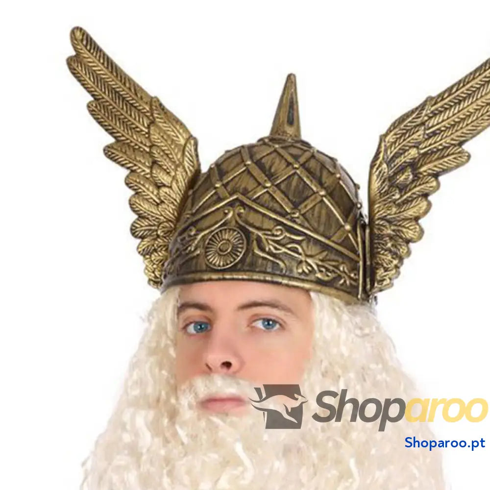 Capacete Gaulês Vercingetorix Dourado