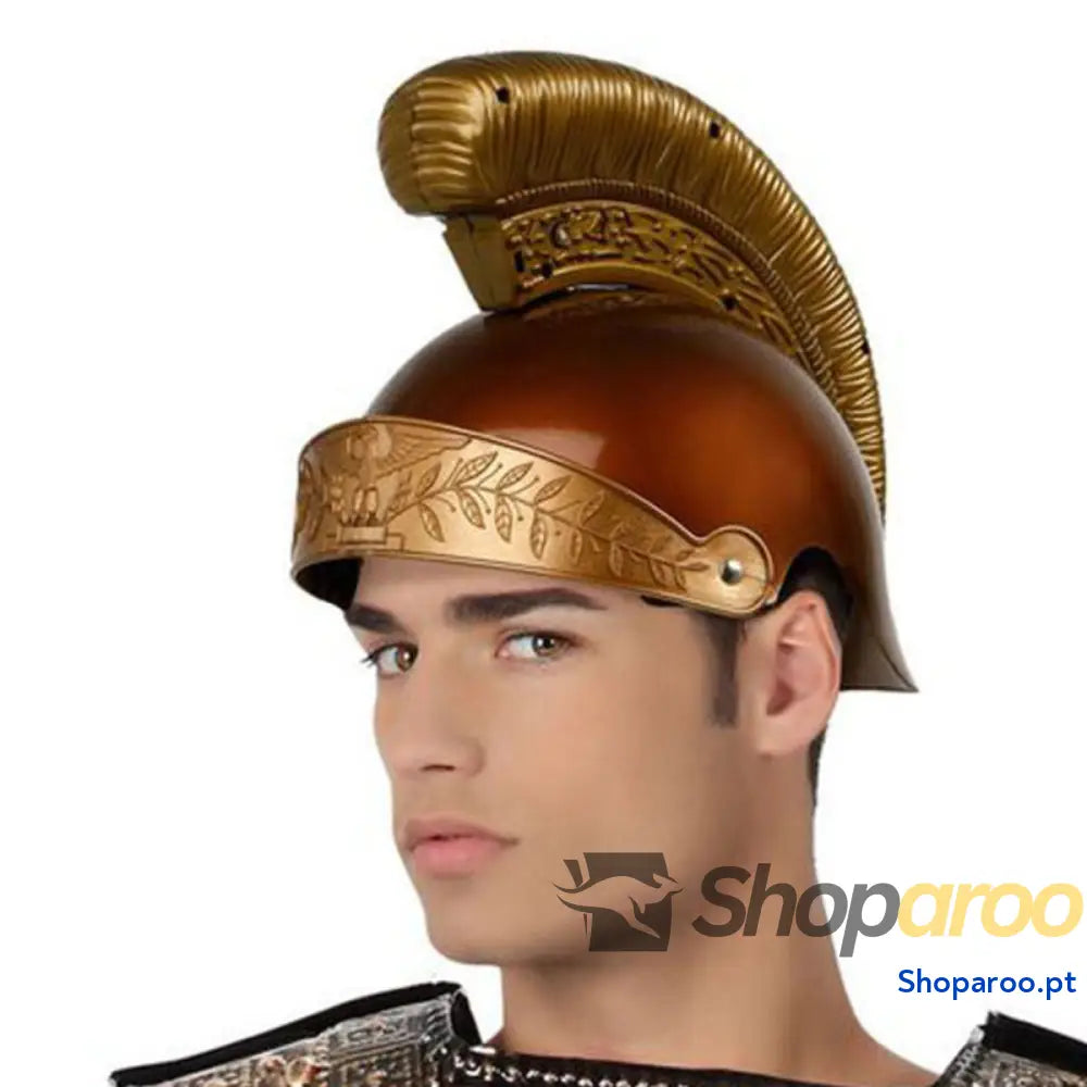 Capacete Romano Soldado legionário Dourado