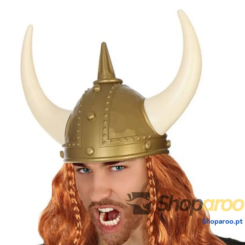 Capacete Viking 60659 Dourado Viking Homem