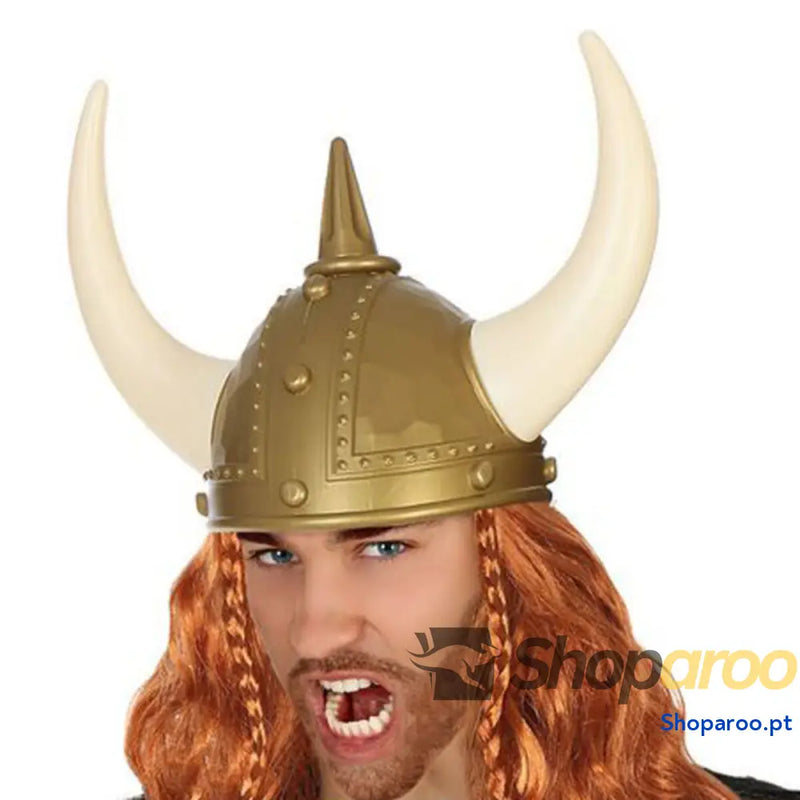 Capacete Viking 60659 Dourado Viking Homem