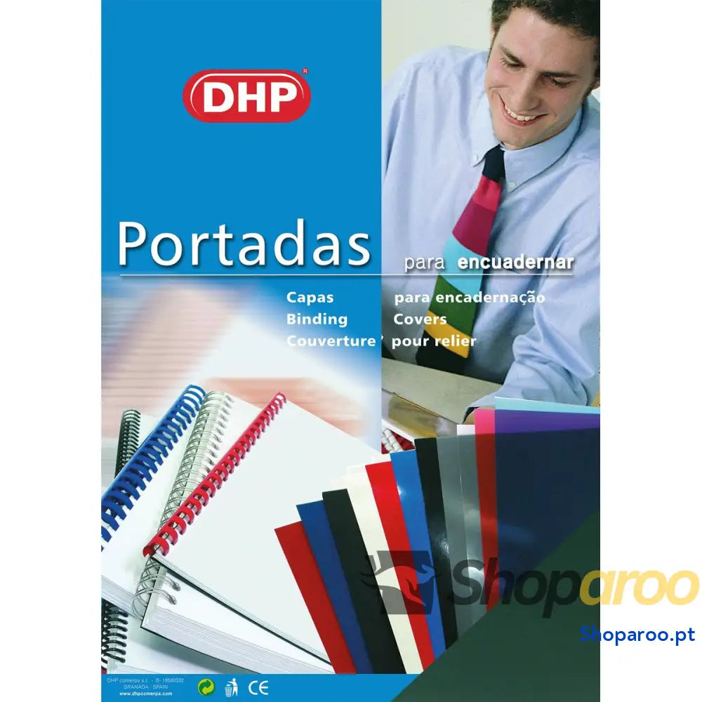 Capas de encadernação DHP Verde A4 Polipropileno 100 Peças