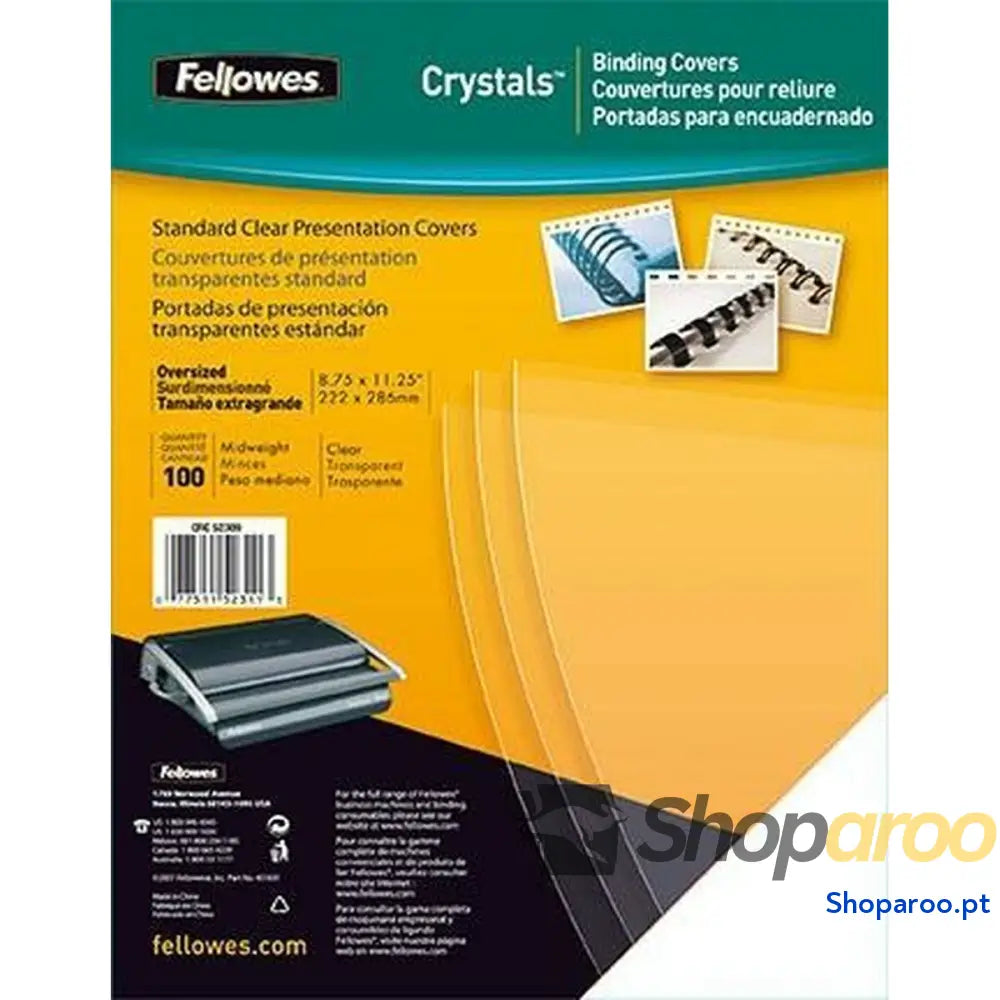 Capas de encadernação Fellowes 5375901 Transparente A4 100 Peças (100 Unidades)