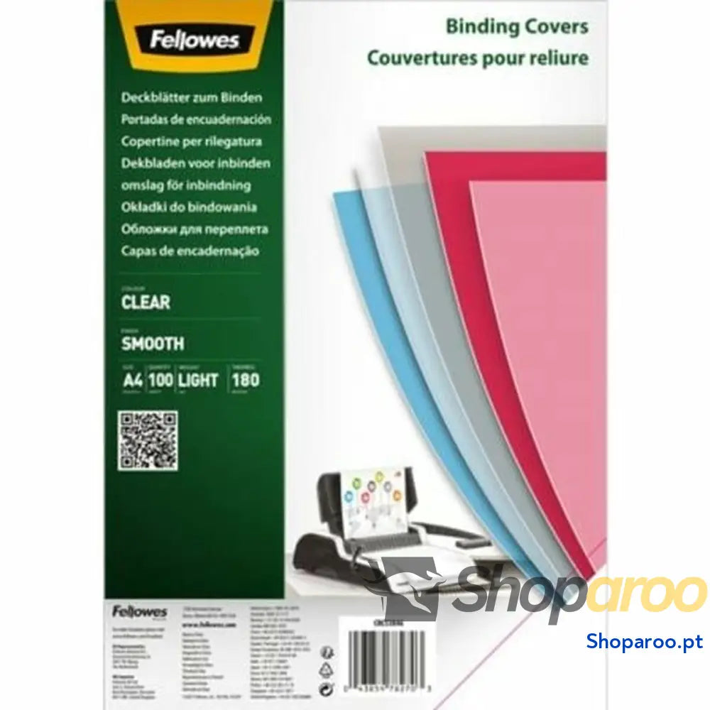 Capas de encadernação Fellowes 5384601 A4 (100 Unidades)