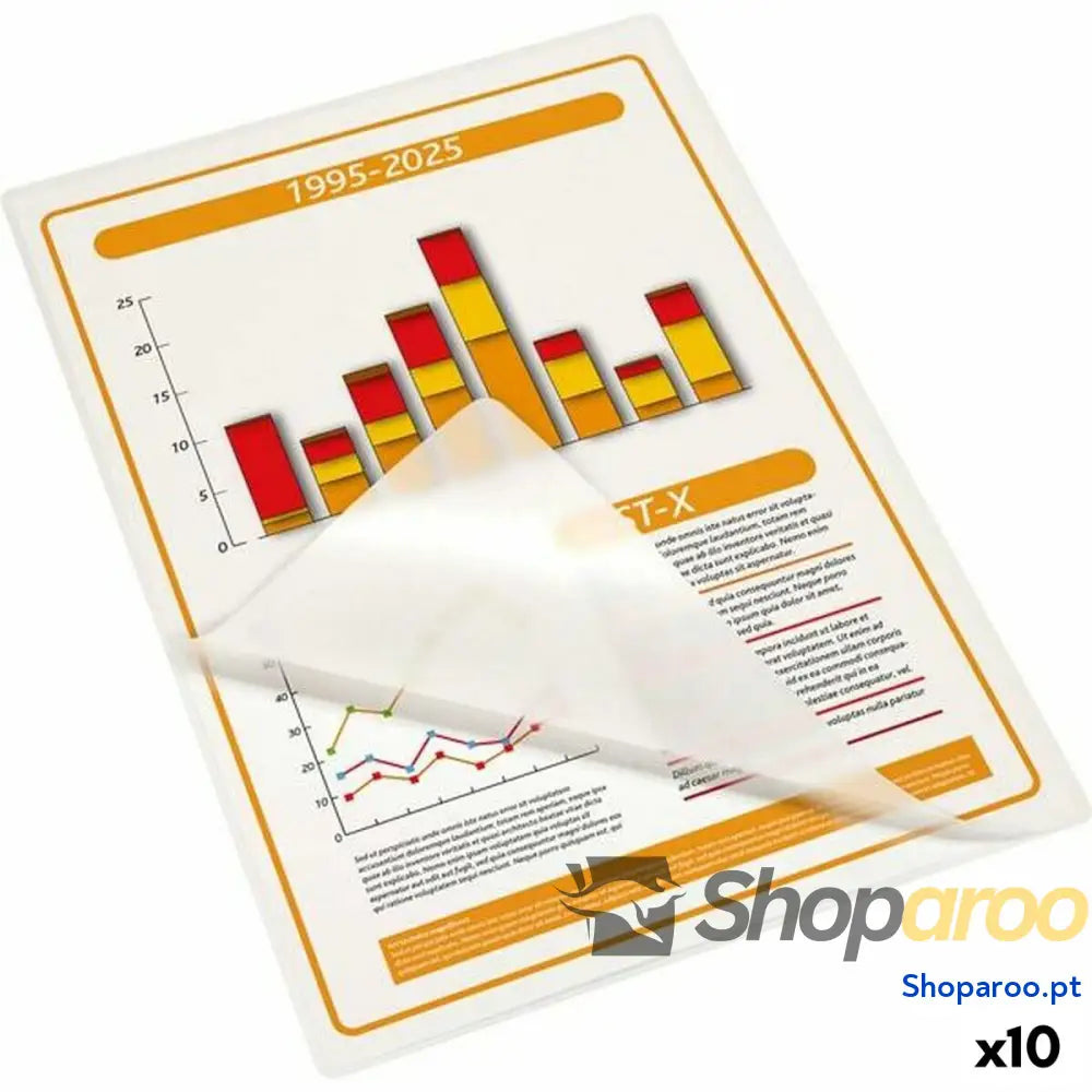 Capas de plastificar Fixo NA Transparente A4 (10 Unidades)