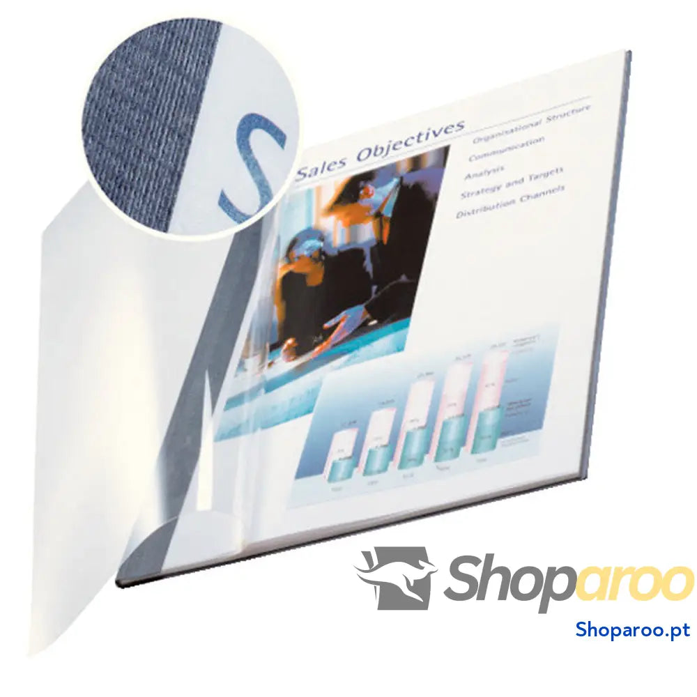 Capas para encadernação Leitz impressBIND Azul Transparente