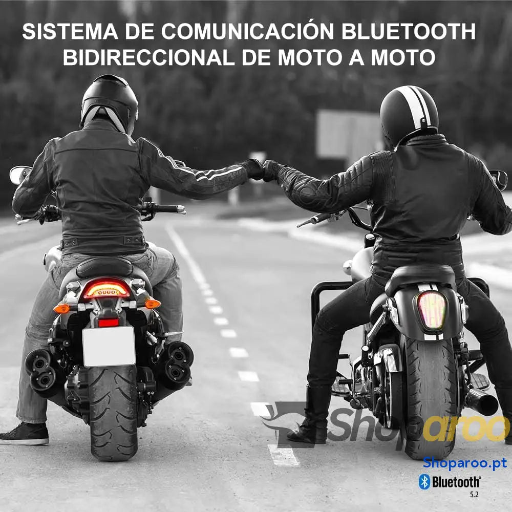 Cardo Spirit Motocicleta de 2 vias Bluetooth sistema intercomunicação preto individual