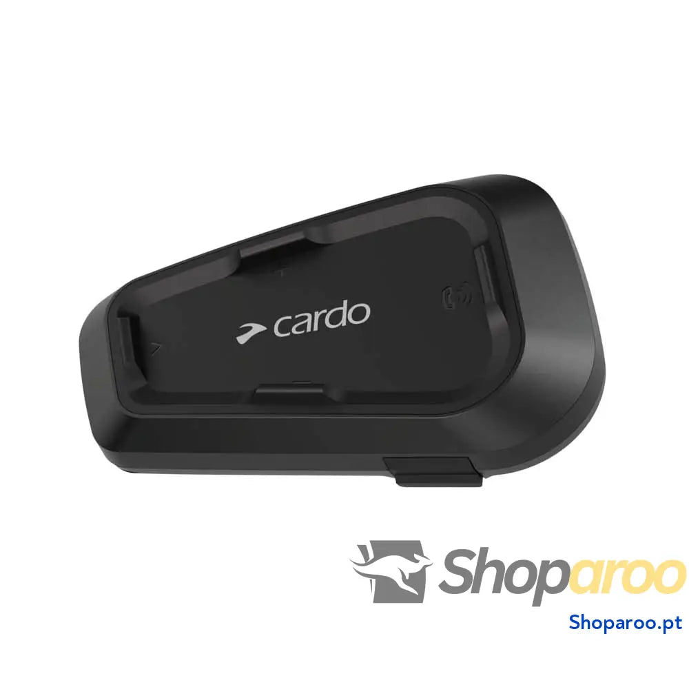 Cardo Spirit Motocicleta de 2 vias Bluetooth sistema intercomunicação preto individual