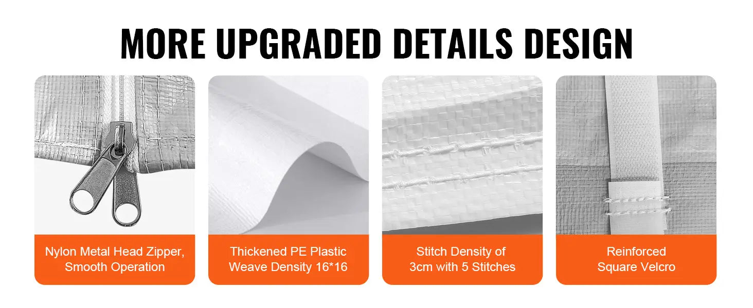 SucceBuy Carport Substituição Garagem Tenda Abrigo Lona Resistente À Prova D'água e Proteção UV.