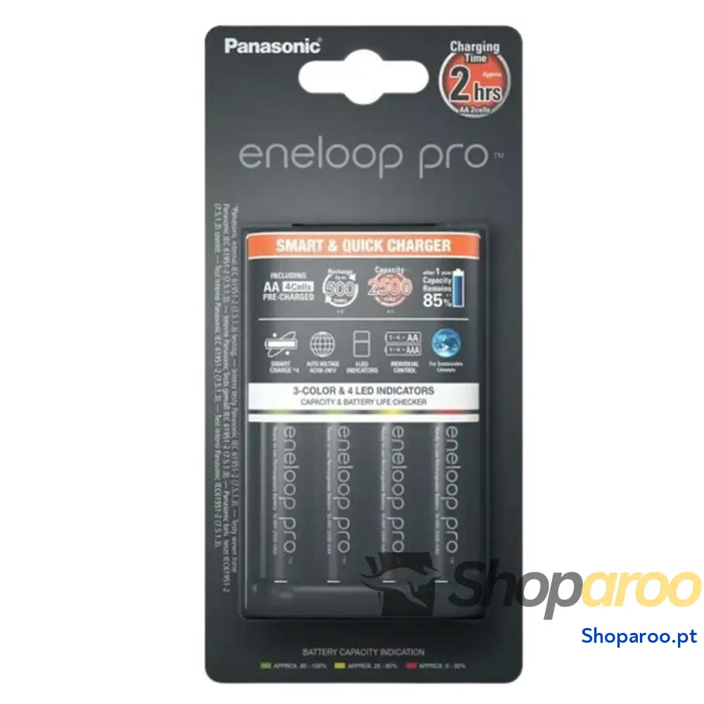 Carregador de bateria Panasonic K-KJ55HCD40E Baterias x 4