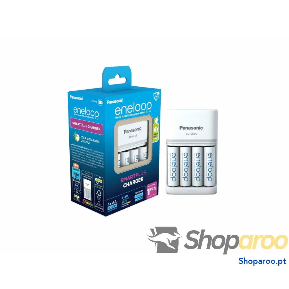 Carregador de bateria Panasonic K-KJ55MCD40E Baterias x 4