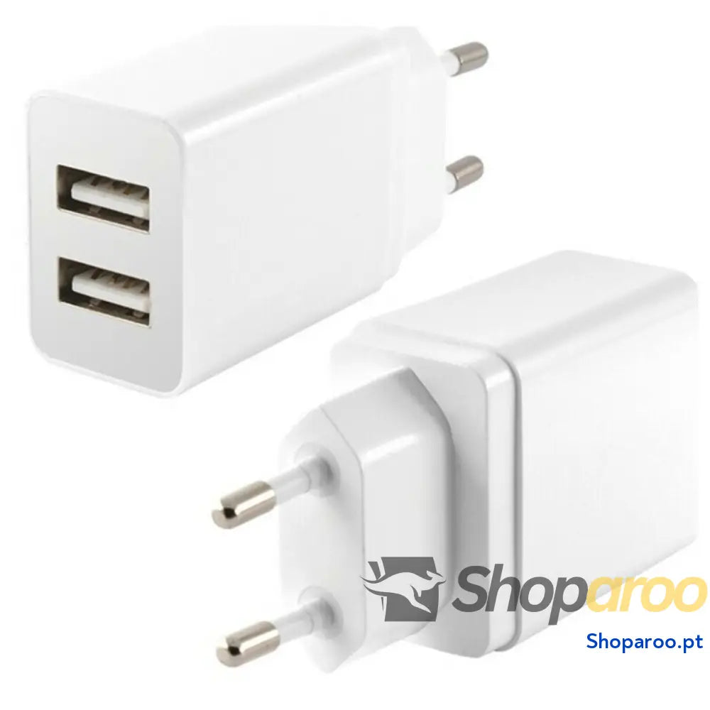 Carregador de Parede KSIX 2 USB 2.4A Branco