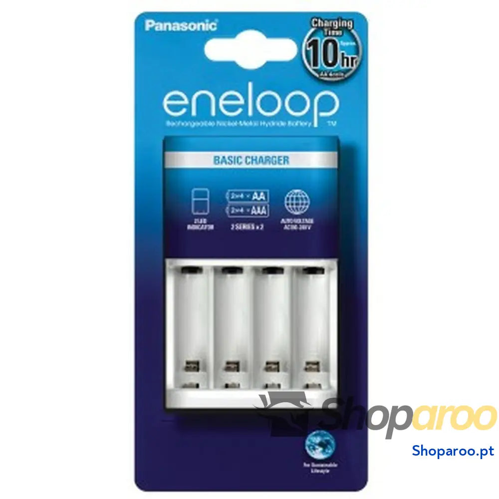 Carregador de pilhas Panasonic BQ-CC51E Baterias x 4