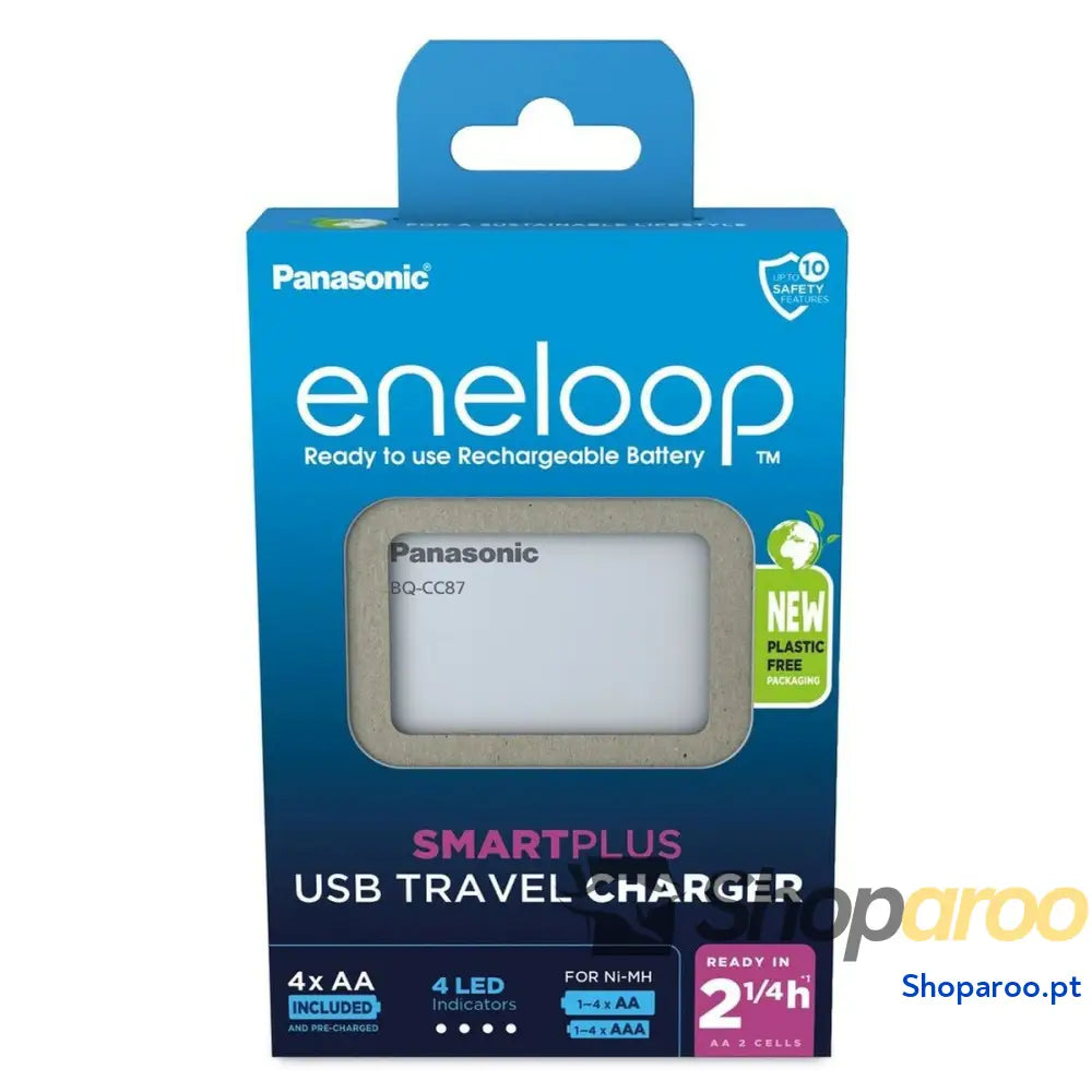 Carregador de pilhas Panasonic K-KJ87MCD40USB