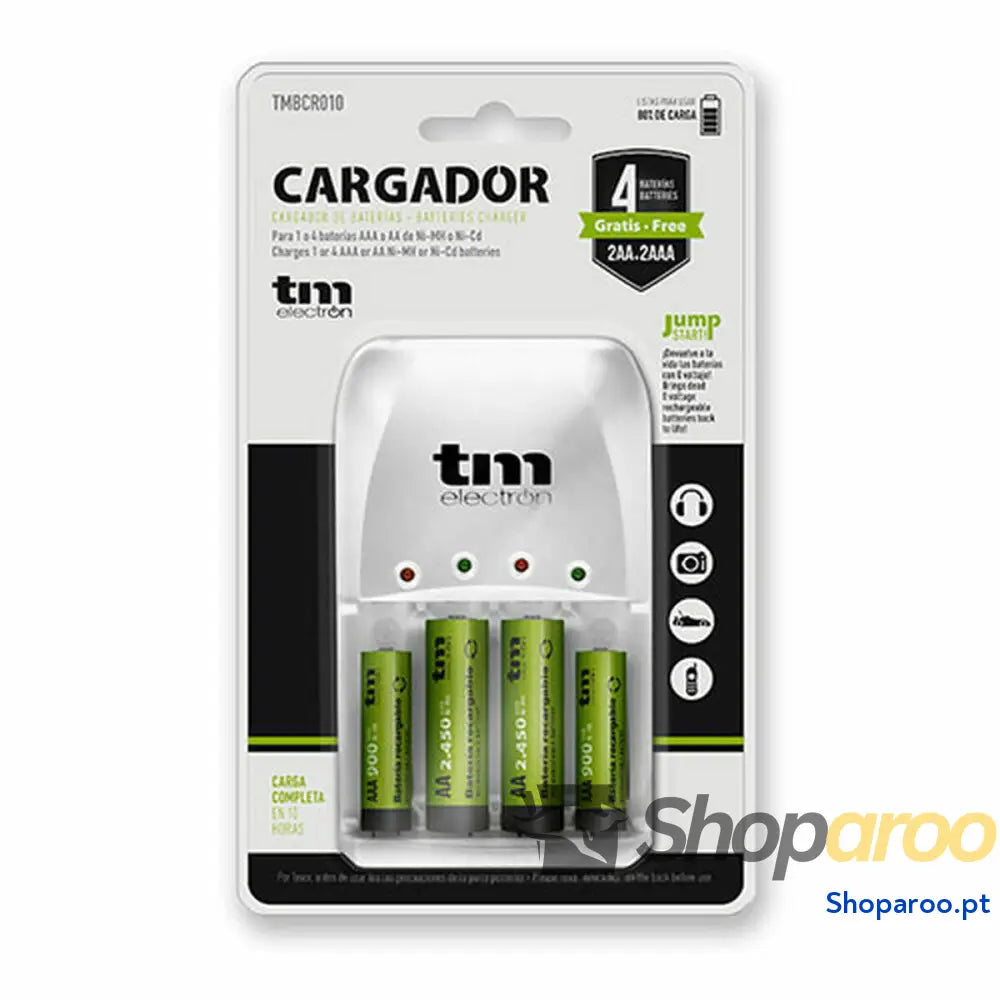 Carregador de pilhas TM Electron R03/R6