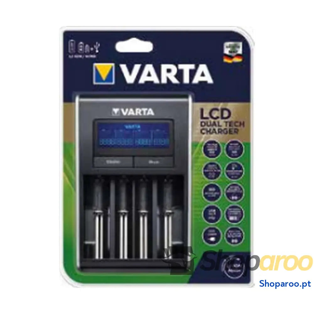 Carregador de pilhas Varta 57676 101 401 AA/AAA Baterias x 4