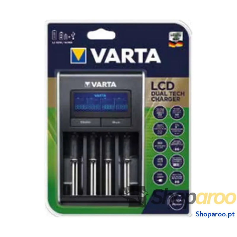 Carregador de pilhas Varta 57676 101 401 AA/AAA Baterias x 4