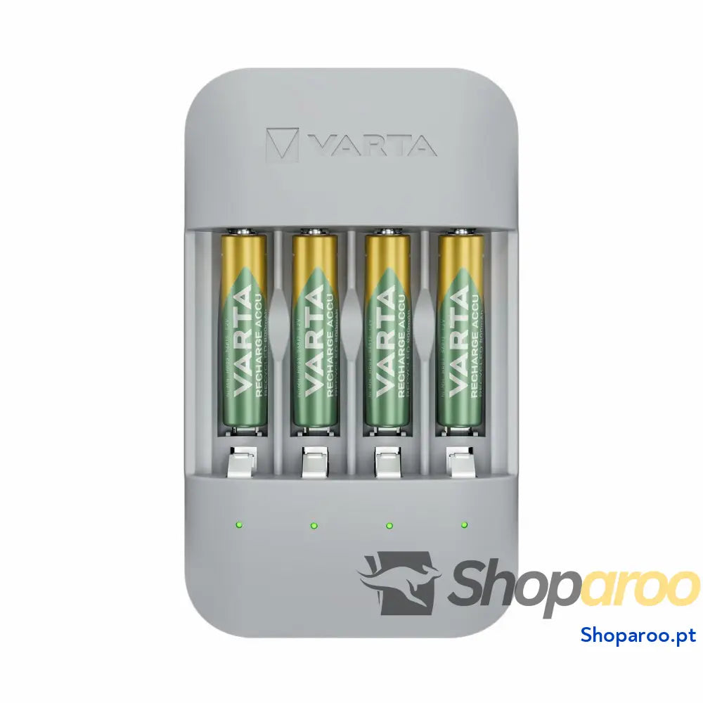 Carregador de pilhas Varta Eco Charger Pro 56813 AAA 4 Pilhas