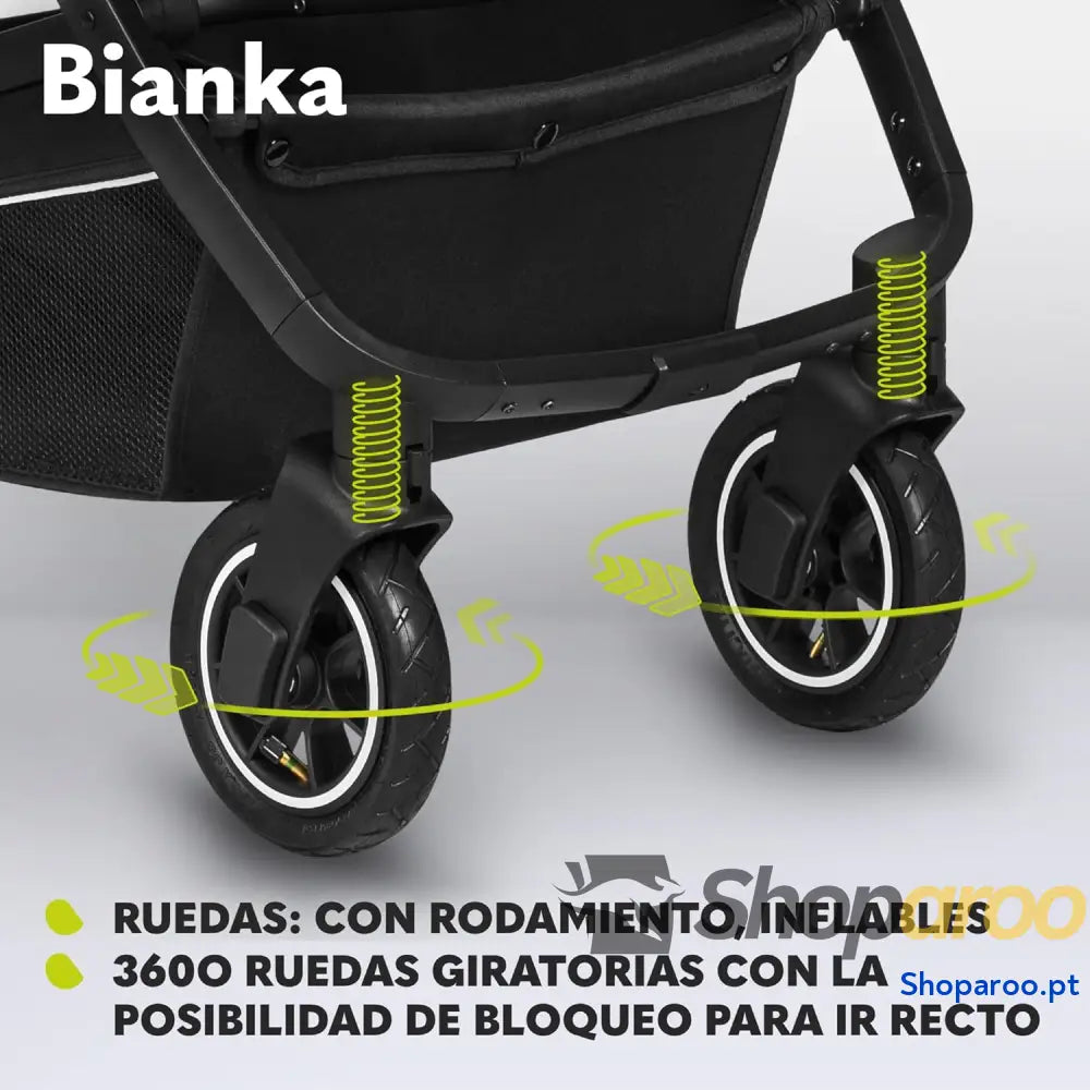 Carrinho de bebé 3 em 1 (22 kg) porta bebés (9 cadeira carro (13 dobrável sistema viagem encosto ajustável rodas 360o