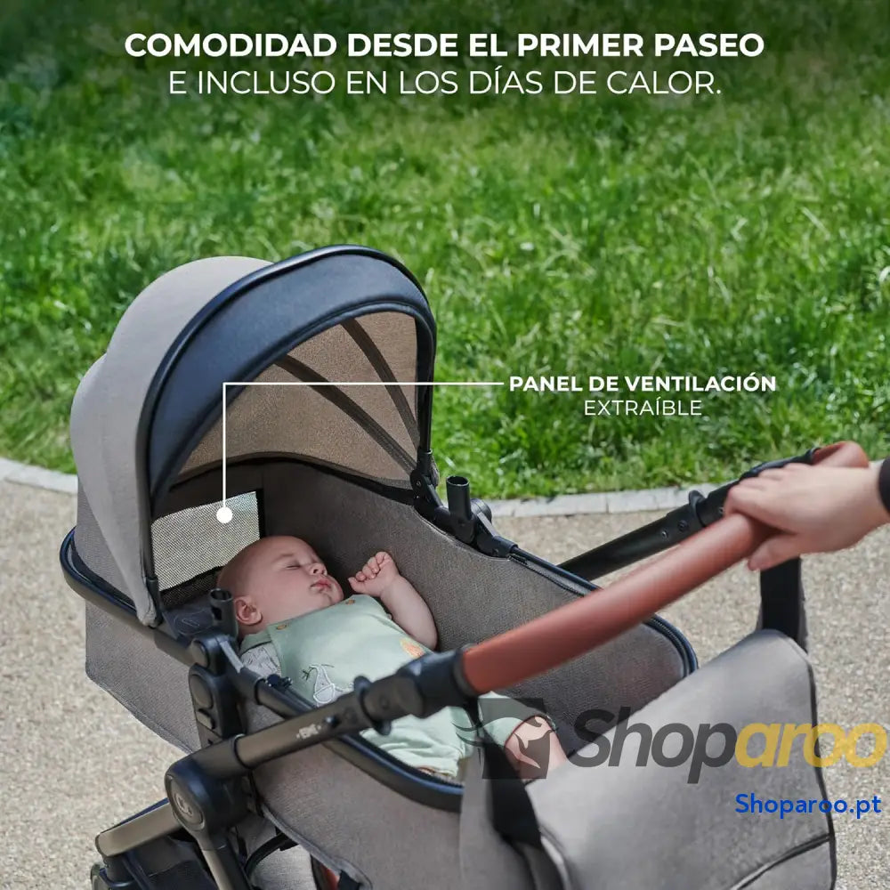 Carrinho de Bebé 3 em 1 conjunto com porta bebés Mink PRO I Size sistema viagem carrinho para bebé dobrável recém