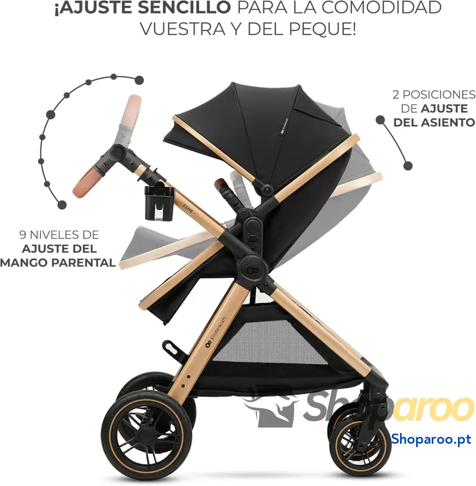 Carrinho de Bebé 3 em 1 conjunto com porta bebés Mink PRO I Size sistema viagem carrinho para bebé dobrável recém
