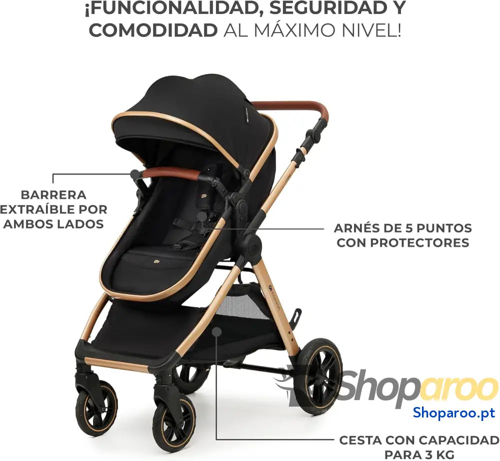 Carrinho de Bebé 3 em 1 conjunto com porta bebés Mink PRO I Size sistema viagem carrinho para bebé dobrável recém