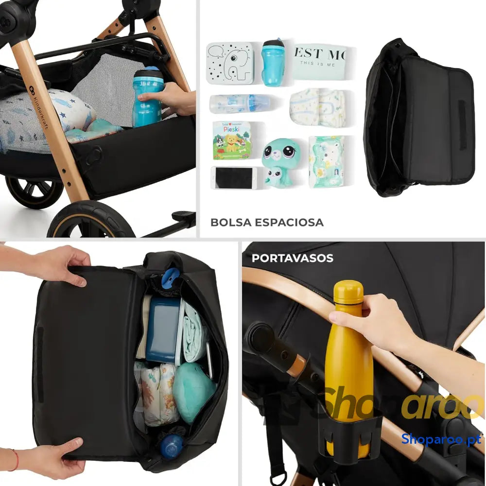 Carrinho de Bebé 3 em 1 conjunto com porta bebés Mink PRO I Size sistema viagem carrinho para bebé dobrável recém
