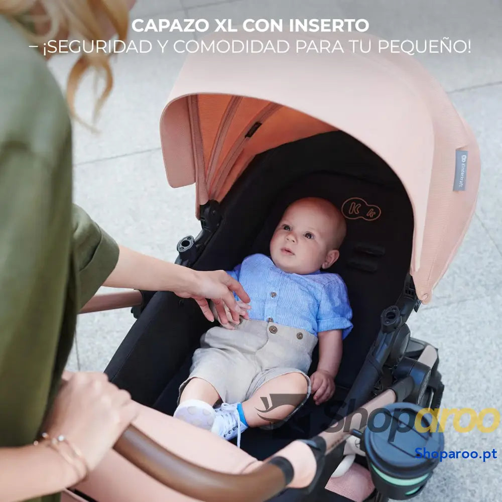 Carrinho de bebé 3 em 1 EVA Mink PRO I Size sistema viagem carrinho para passeio dobrável recém nascido desde