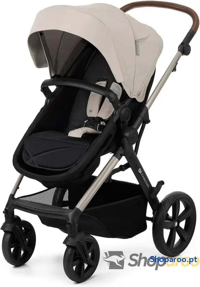 Carrinho de bebé 3 em 1 EVA Mink PRO I Size sistema viagem carrinho para passeio dobrável recém nascido desde