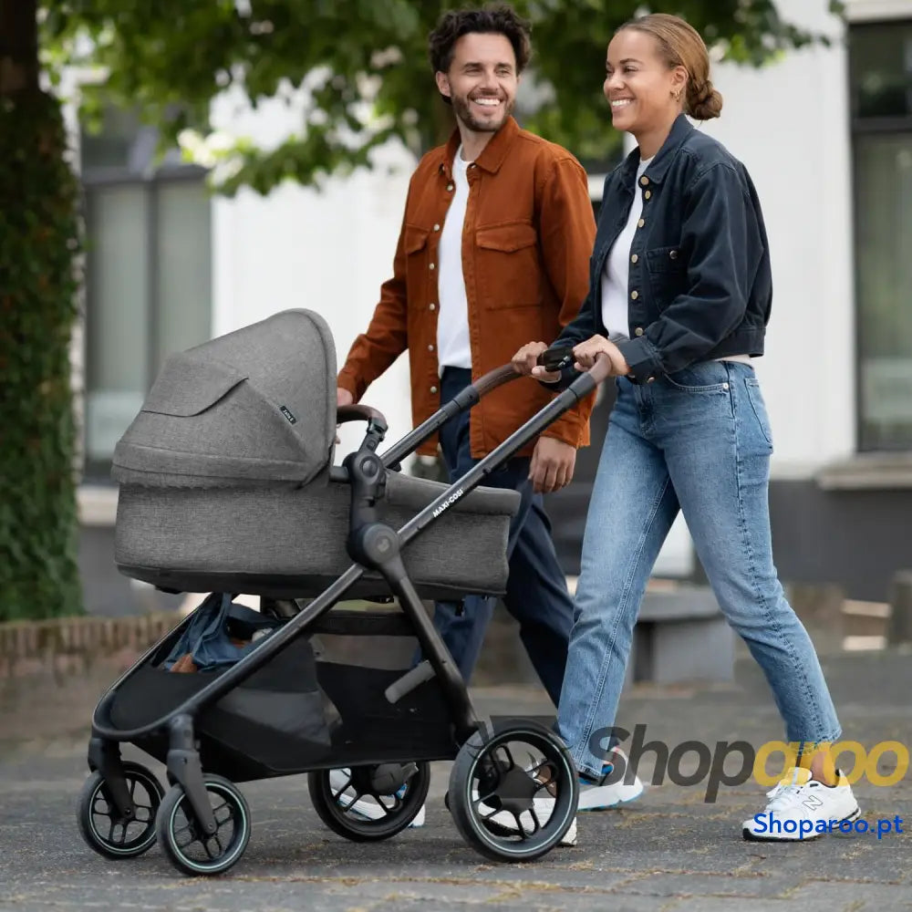 Carrinho de bebé 3 peças 4 anos até 22 kg dobrável compacto e reclinável com abrioFix S i Size cadeira carro acessórios
