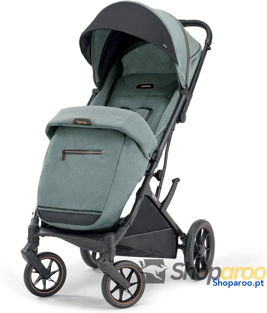 Carrinho de Bebé compacto e leve cor Igloo cinzento rodas grandes encosto dobrável até 22 kg