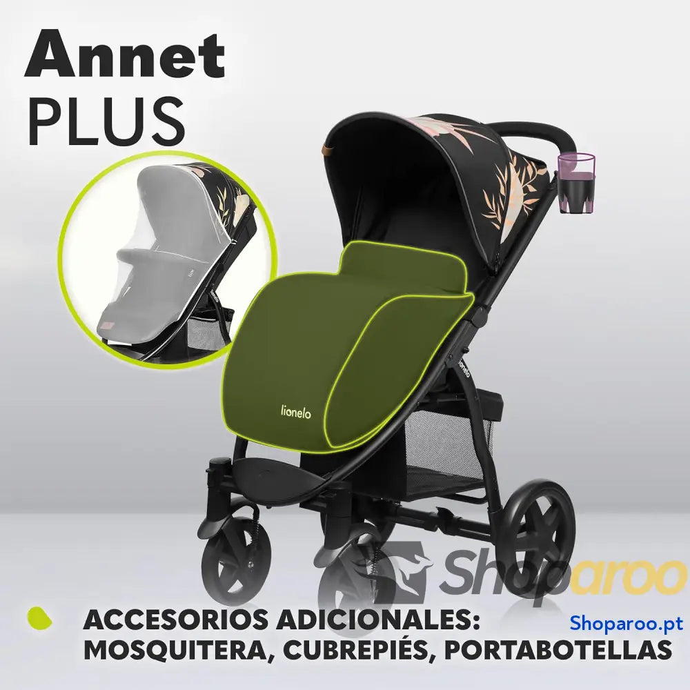 Carrinho de Bebé e Criança até 22 kg 48 m ajuste do encosto à posição horizontal capuz XXL dobrável fácil com janela